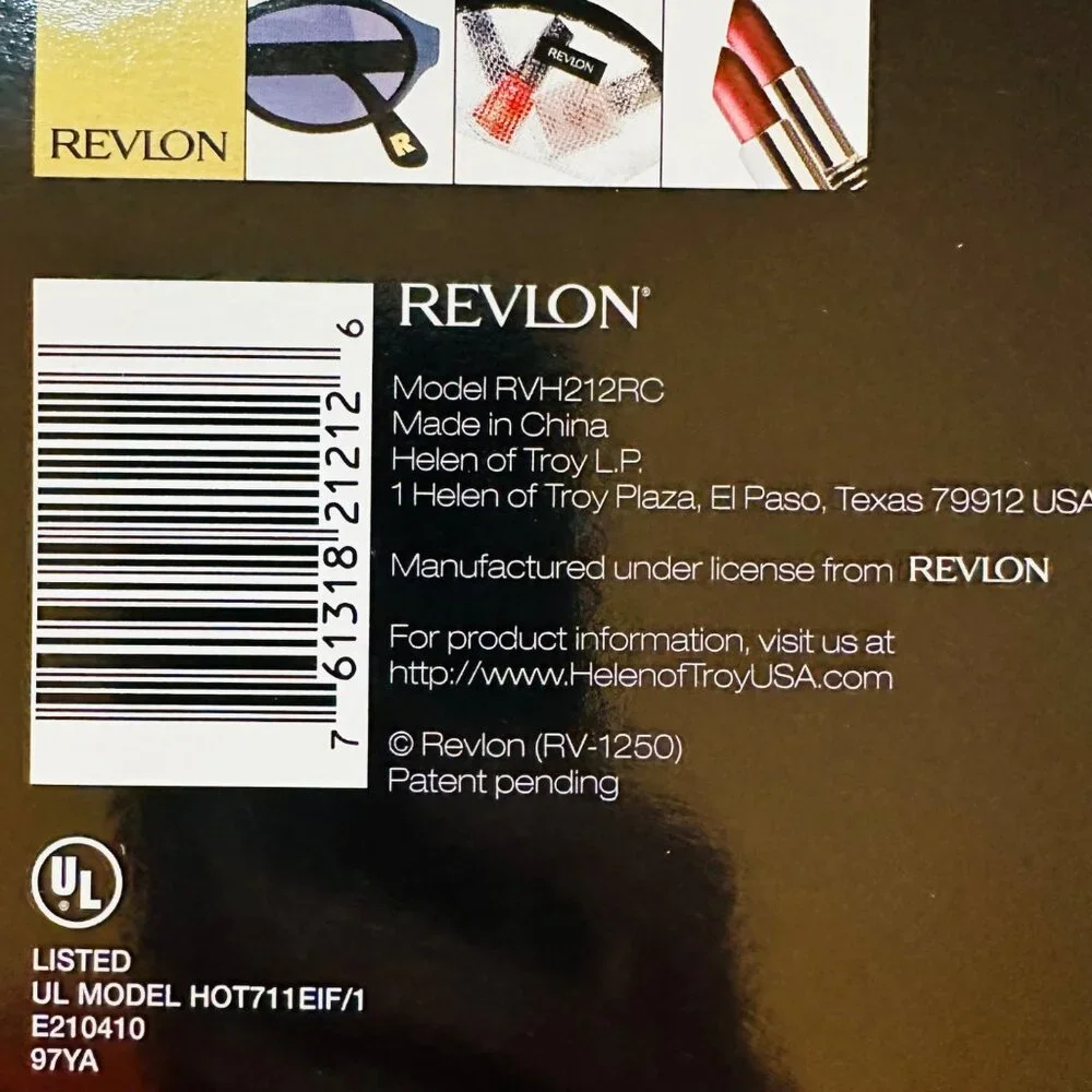 Revlon Radiance 1 inch Curling Iron Styling Iron Halogen Heat Technology Curls